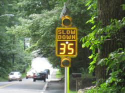 dynamic radar speed sign